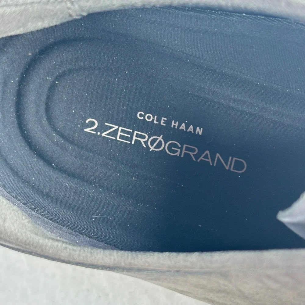 Cole Haan 2 ZEROGRAND Wingtip Oxford Mens 8 Gray Nubuck Suede Athleisure‎ Preppy